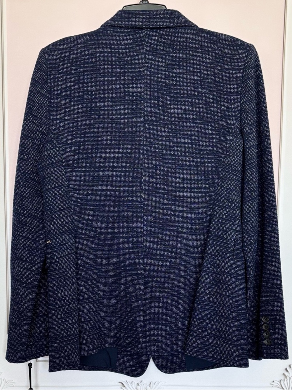 DKNY Essentials Long Sleeve Navy & White Single Button Fitted Blazer--NWT--16 - Picture 2 of 15
